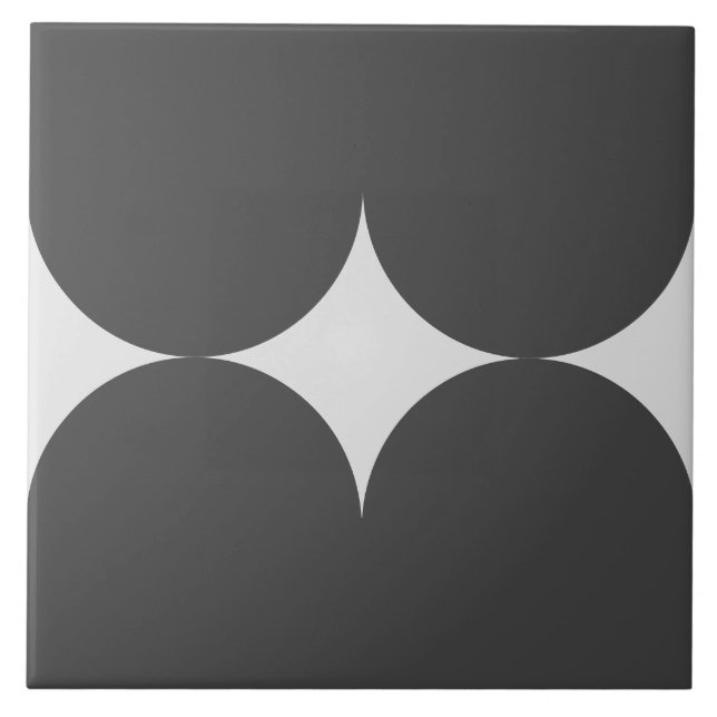 Azulejo Estilo victoriano Circles Patrón de mosaico (Frente)