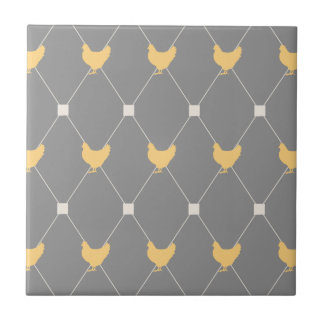 Azulejo Estiloso patrón de pollo Harlequin