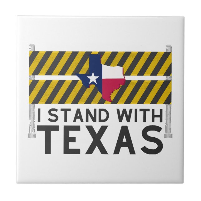 Azulejo Estoy De Acuerdo Con Texas (Frente)