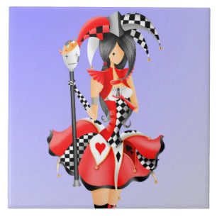 Azulejo estrafalario bufón y marioneta King