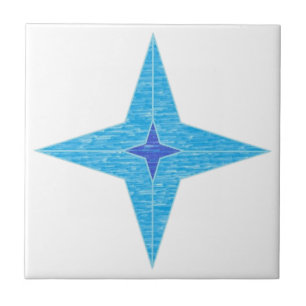 Azulejo Estrella azul