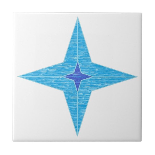 Azulejo Estrella azul (Frente)