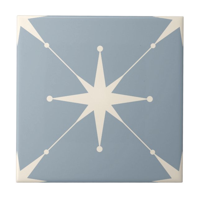 Azulejo Estrella azul brillante (Frente)