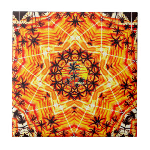 Azulejo Estrella Coco Palm