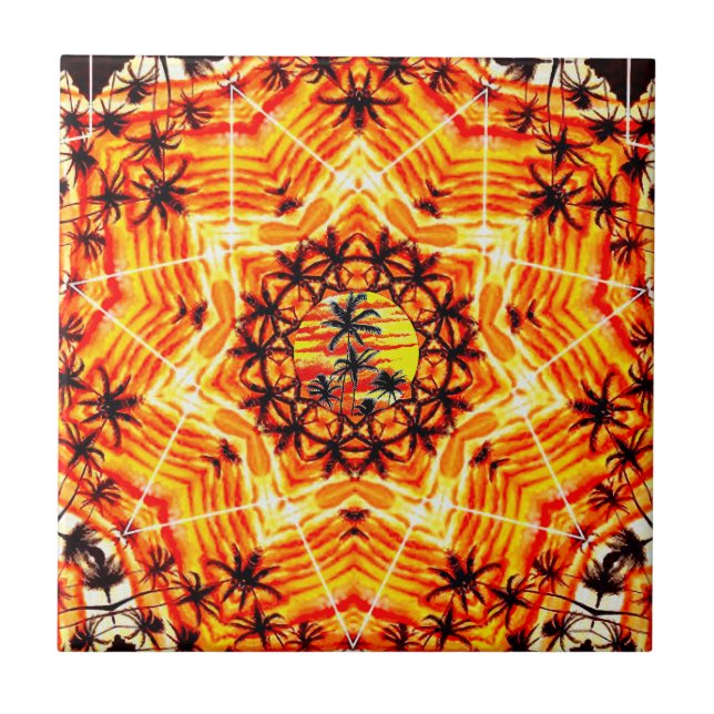 Azulejo Estrella Coco Palm (Frente)