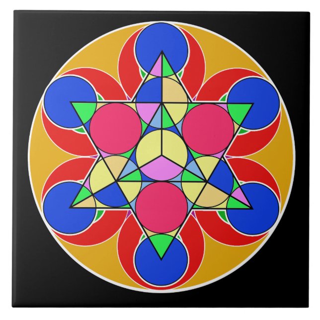 Azulejo Estrella de fuego (Frente)