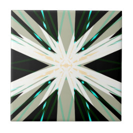 Azulejo Estrella de invierno verde beige blanco estreno de