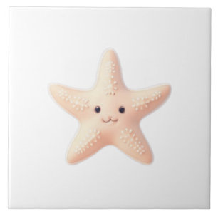 Azulejo Estrella de mar rosa linda