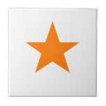 Azulejo Estrella naranja<br><div class="desc">Estrella naranja Tile Cerámico. ¡Las estrellas siempre están de moda!</div>