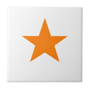 Azulejo Estrella naranja