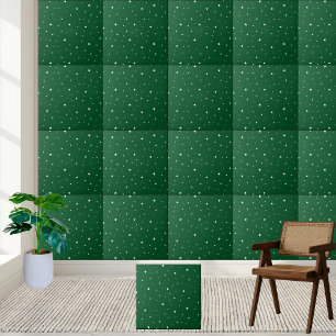 Azulejo Estrella verde y blanca Navidades y decoración nav