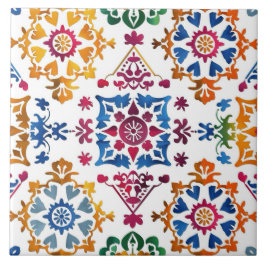 Azulejo Estrellas coloridas de México