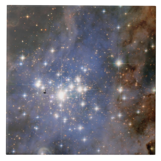 Azulejo Estrellas de diamantes en el espacio de burbujas d (Frente)