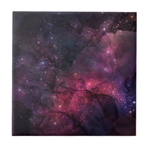 Azulejo Estrellas estelares en el espacio exterior Galaxia