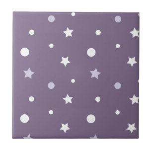 Azulejo Estrellas púrpuras