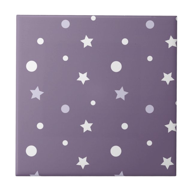 Azulejo Estrellas púrpuras (Frente)