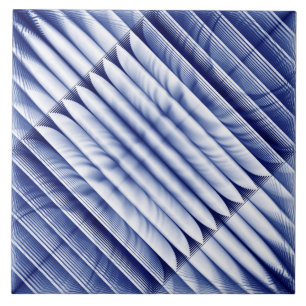 Azulejo Estructura azul de costillas