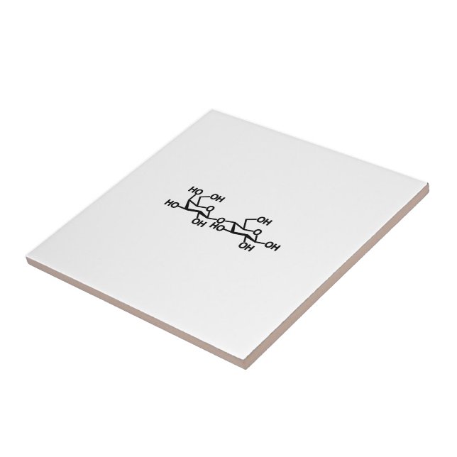 Azulejo Estructura de la leche de lactosa (Lado)