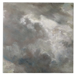 Azulejo Estudio de la nube de John Constable el , 1821
