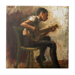 Azulejo Estudio para el baile del muchacho del negro