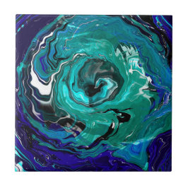 Azulejo Eternidad azul | Arte abstracto