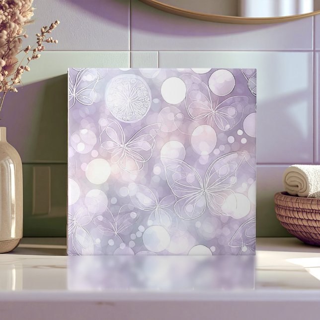 Azulejo Ethereal Butterfly Glow Lavender ID1184a (Subido por el creador)