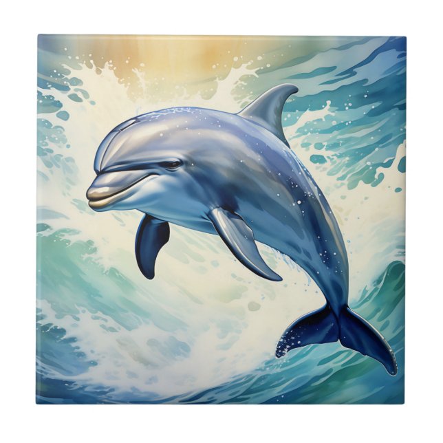 Azulejo Ethereal Dolphin Marine (Frente)
