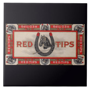 Azulejo Etiqueta de cigarro de Tiempos Rojos