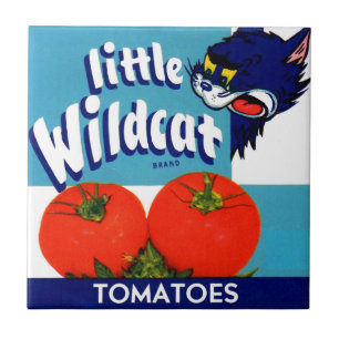 Azulejo Etiqueta del cajón de tomates Wildcat
