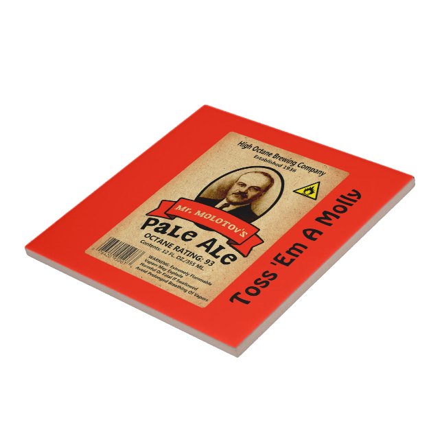 Azulejo Etiqueta Pale Ale de Molotov (Lado)