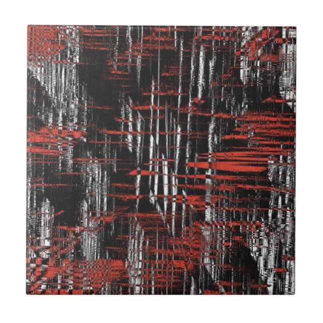 Azulejo Etiquetas de hash abstractas (Frente)