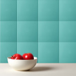 Azulejo Eucalipto macizo y liso turquesa pastel<br><div class="desc">Diseño de un eucalipto macizo y puro de color turquesa pastel.</div>