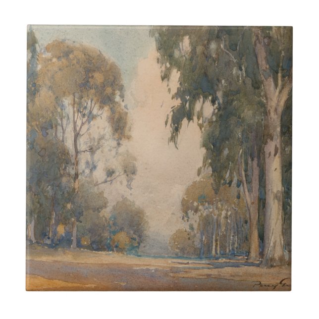 Azulejo Eucalyptus (1922) - Agua Delicada Botánica (Frente)