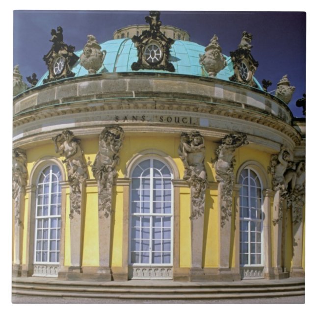 Azulejo Europa, Alemania, Potsdam. Park Sanssouci, 2 (Frente)