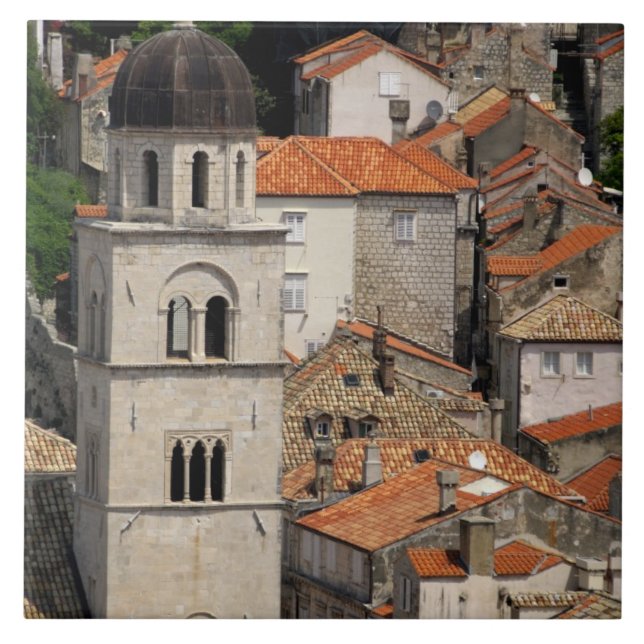Azulejo Europa, Croacia. Ciudad amurallada medieval de (Frente)