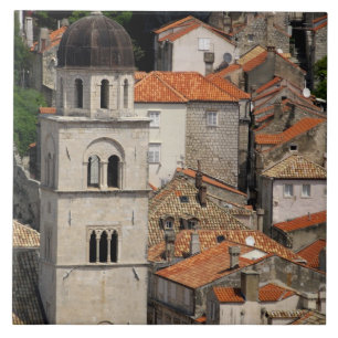 Azulejo Europa, Croacia. Ciudad medieval amurallada