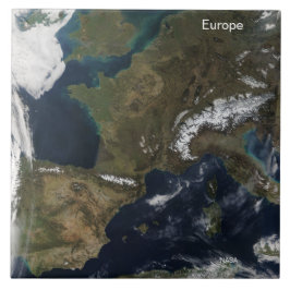 Azulejo Europa desde el espacio, NASA