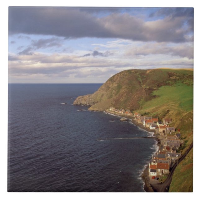 Azulejo Europa, Escocia, Aberdeen. Vista general de (Frente)