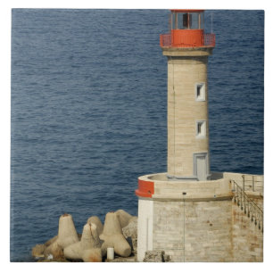 Azulejo Europa, Francia, Córcega, Bastia. Puerto