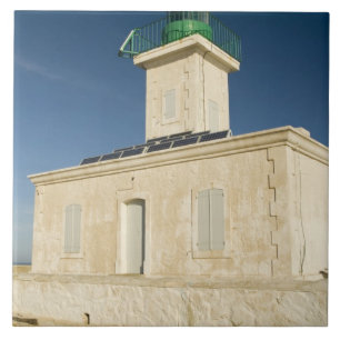 Azulejo Europa, Francia, Córcega, Ile Rousse.  Faro