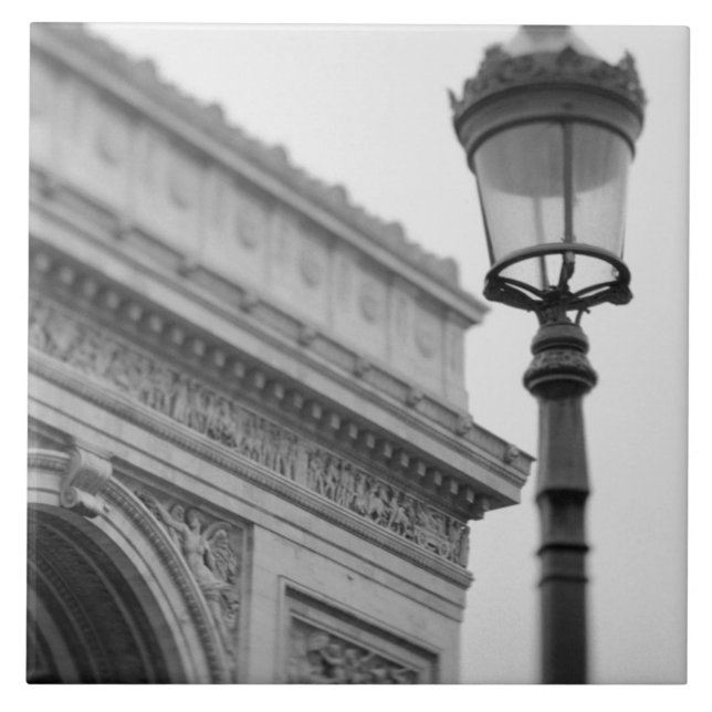 Azulejo Europa, Francia, París. Arc de Triomphe y (Frente)