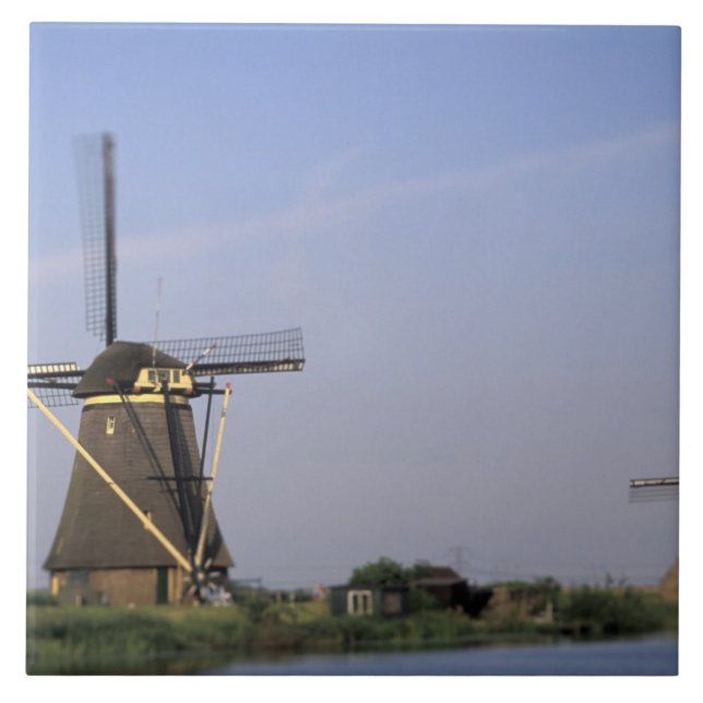 Azulejo Europa, Países Bajos, Zuid Holland, Kinderdijk. (Frente)