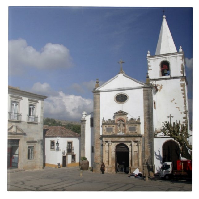 Azulejo Europa, Portugal, Obidos. Iglesia de Santa María (Frente)