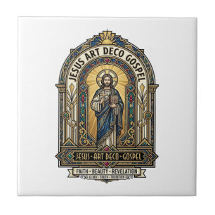 Azulejo Evangelio Jesus Art Deco Jesus Fe Cristiana Art De