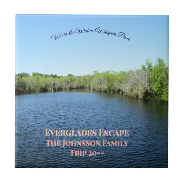 Azulejo Everglades Escape - Family Journey Keepsake (Frente)