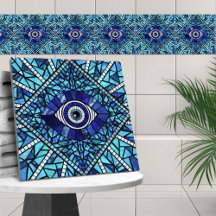 Evil Eye Amulet Mosaic Art