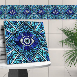 Azulejo Evil Eye Amulet Mosaic Art