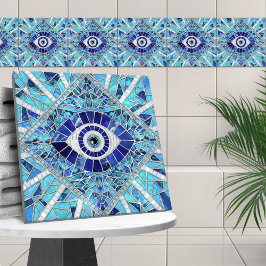 Azulejo Evil Eye Amulet Mosaic Art
