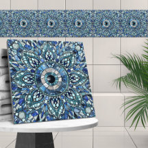 Evil Eye Amulet Mosaic Art