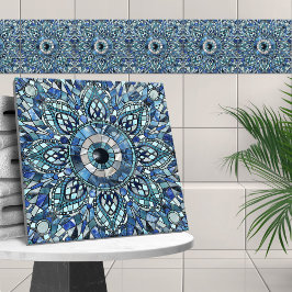 Azulejo Evil Eye Amulet Mosaic Art